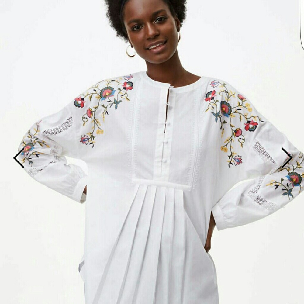 NWT Loft floral tunic